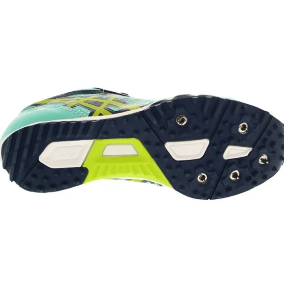ASICS Hyper Rocketgirl Xc Running Shoes – Womens Aruba Blue Neon Lime Poseidon